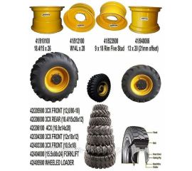 Шины и диски JCB 3CX, 3CX SUPER, 4CX, 5CX